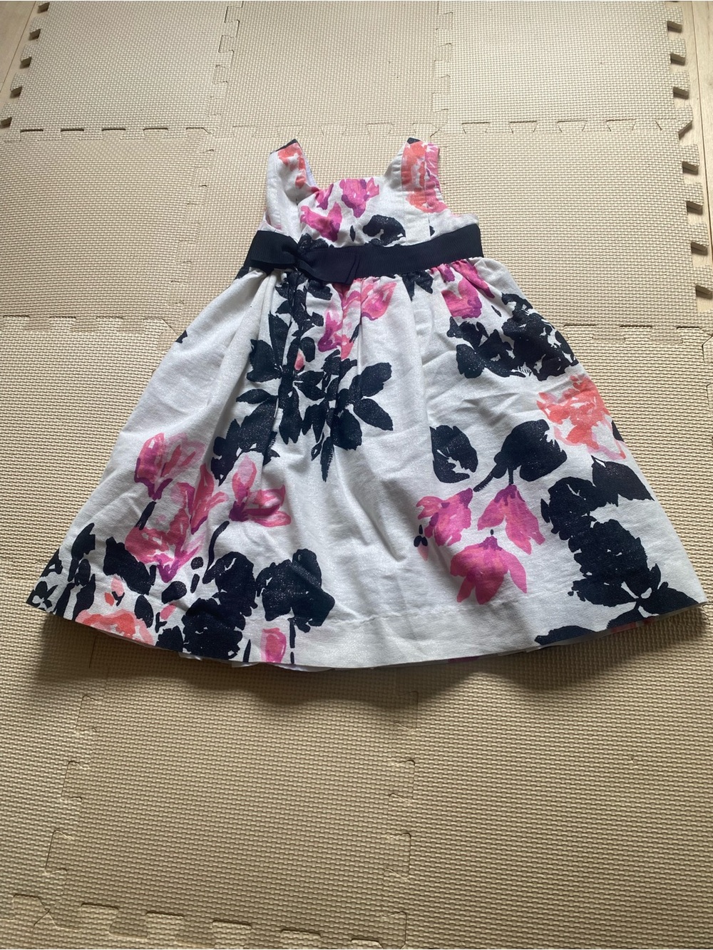 Girl Lilly Pulitzer Stroke Of Midnight Little Cerise Holiday Party Dress Size 5